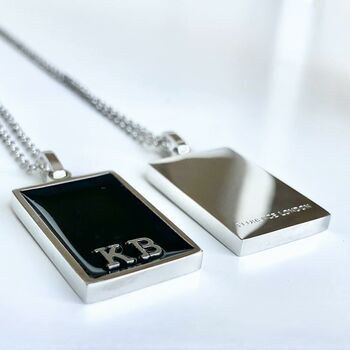 Men's Personalised Initial Tag Necklace, 5 of 12