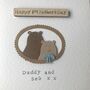 Personalised 1st Father's Day Bear Card, thumbnail 3 of 3
