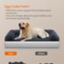 Dog Bed Egg Crate Foam Pet Bed Washable Cover, thumbnail 5 of 8