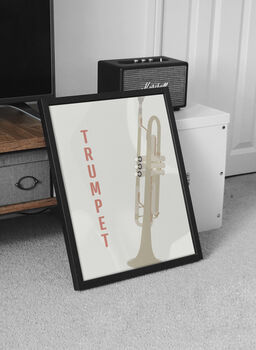 Trumpet Print | Instrument Music Poster, 9 of 10