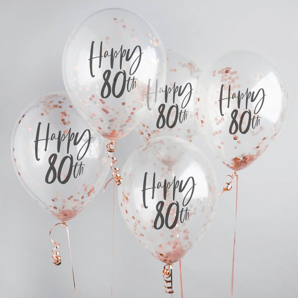 Happy 80th Birthday Balloons