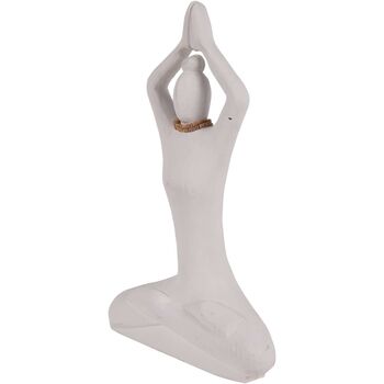 Hand Carved Yoga Lady White, 7 of 9