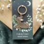 Fawn Enamel Keyring, thumbnail 1 of 6