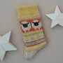 Wool Blend Sheep Socks In Yellow, thumbnail 1 of 2