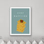 Stop Waffling Kitchen Print, thumbnail 1 of 3