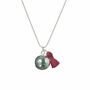 Bola Chime Pregnancy Necklace With Tassel, thumbnail 7 of 8