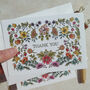 Vintage Florals Thank You Cards And Envelopes, thumbnail 5 of 8