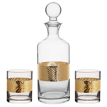 Personalised Gold Decanter And Tumblers Gift Set, 2 of 8