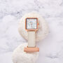 Annie Apple Eunoia Square Leather Nurse Fob Watch, thumbnail 1 of 4