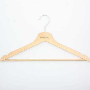 Personalised Wooden Clothes Hangers, 3 of 4
