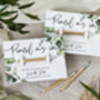 Save The Date Pencil Us In With Botanical Card, thumbnail 11 of 12