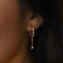 Ceyla Moon And Star Hoop Earrings | 18 K Gold Plated, thumbnail 1 of 5