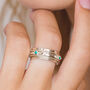 Rajalita Love Turquoise Silver Spinning Ring, thumbnail 2 of 12
