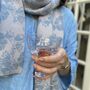 Women's Floral Cashmere Scarf Lavender, thumbnail 2 of 6