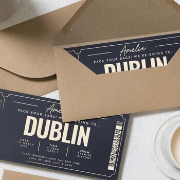 Personalised Surprise Trip Boarding Pass Gift Voucher, 6 of 9