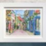 Falmouth Cornwall Upcycled Paper Collage Print, thumbnail 1 of 5