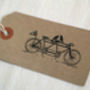 Tandem Bike Wedding Stamp, thumbnail 3 of 3