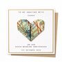 Personalised Origami Paper 1st Anniversary Card, thumbnail 6 of 8
