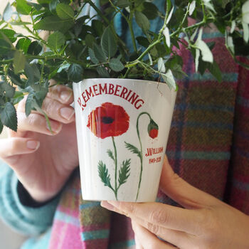 'Remembering' Poppy Plant Pot With Poppy Seeds, 2 of 3
