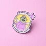 Who's That Girl Enamel Pin Badge, thumbnail 2 of 4