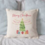 Personalised Linen Christmas Cushion Decor, thumbnail 4 of 6