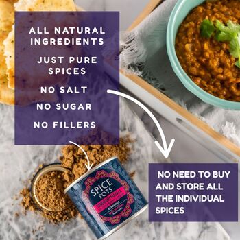 Curry Indian Spice Gift Set With Easy Indian Cookbook, 6 of 12