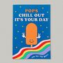 Pops Chill Best Dad Grandad Fathers Day Birthday Card, thumbnail 2 of 3