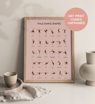 Pole Dance Shapes Poster, 3 of 4