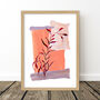 Leaf Silhouette Abstract Art Print, thumbnail 5 of 7