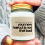 Funny New Haircut Candle Gift, thumbnail 1 of 7