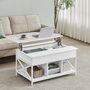 Lift Top Coffee Table With Hidden And Open Storage, thumbnail 1 of 8