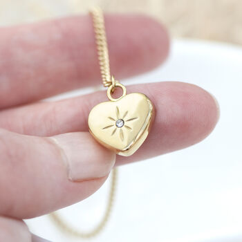 Personalised Celestial Heart Pendant Necklace, 5 of 7