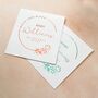 Set Of 10 Floral Foil Baby Shower Thank You Seed Favour, thumbnail 3 of 3