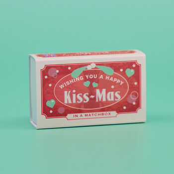 Mini Matchbox Gift With Felt Mistletoe And Heart Mini Mints, 4 of 6