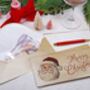 Christmas Money Envelopes With Santa Design For Gift Cards, Concert Tickets And Vouchers, thumbnail 3 of 3