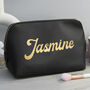 Personalised Vegan Leather Wash Bag, thumbnail 4 of 12