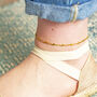 Gold Plated Lightning Bolts Anklet, thumbnail 4 of 7
