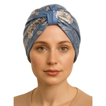 Satin Lined Turban Headwrap – Protective Chemo And Hair Loss Headwear, 8 of 10
