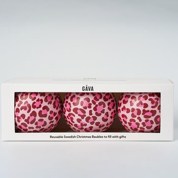 Trio Of Baubles In Swedish Design Filled With Chocolate Truffles, 8 of 12