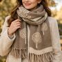 Soft Mulberry Tree Of Life Scarf, thumbnail 2 of 6