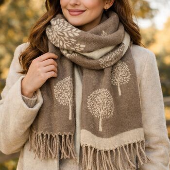 Soft Mulberry Tree Of Life Scarf, 2 of 6