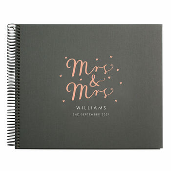 Personalised Spiral Bound Wedding Guest Book, 6 of 12