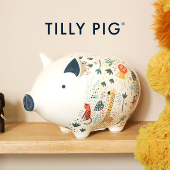 Tilly Pig On Safari Piggy Bank, 2 of 10