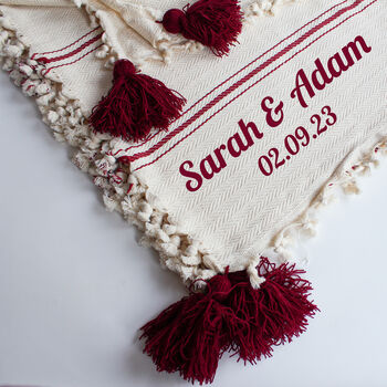 Personalised Handwoven Blanket, Gift For Her, 3 of 8