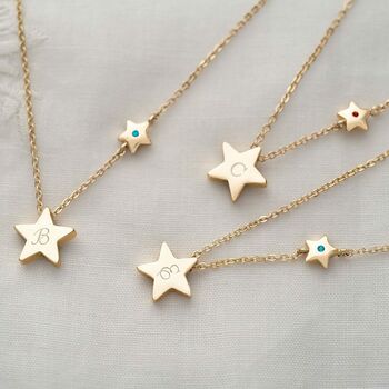My Lucky Star Personalised Birthstone Necklace, 2 of 9