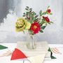 Christmas Rose And Berry Table Decoration, thumbnail 1 of 6