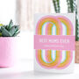 Rainbow Lgbtq+ Two Best Mums Mothers Day Card, thumbnail 1 of 4