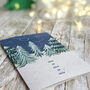 Snow On Snow On Snow Forest Christmas Card, thumbnail 3 of 3