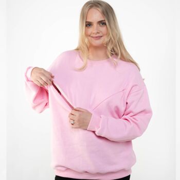 Women's Breastfeeding Pink Sweatshirt, 2 of 3
