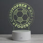 Personalised Colour Changing Football Night Light, thumbnail 7 of 7